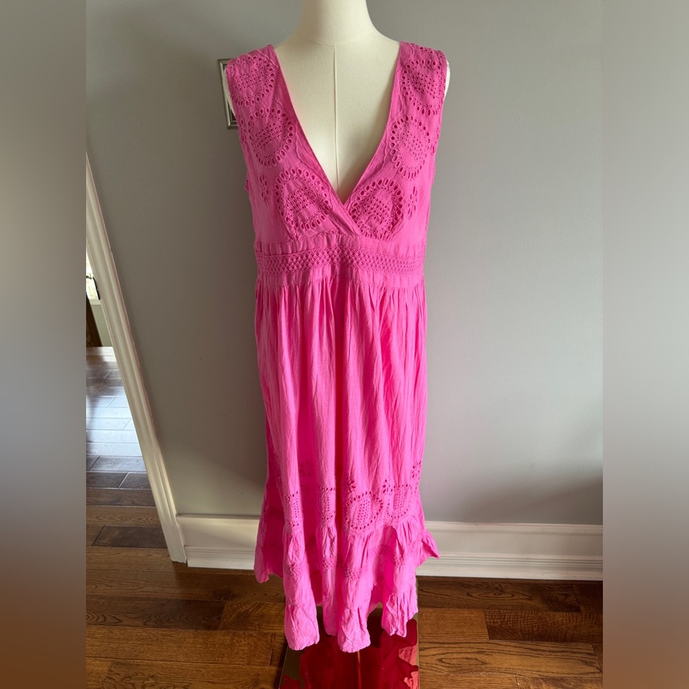 Pink cotton sundress